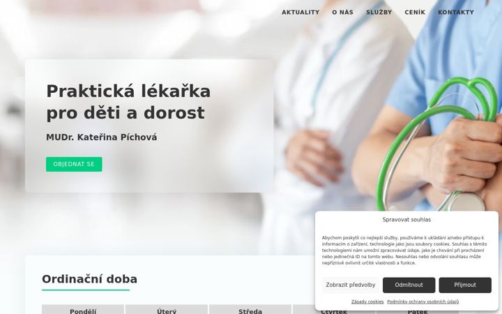 Screenshot of jkpediatr.cz