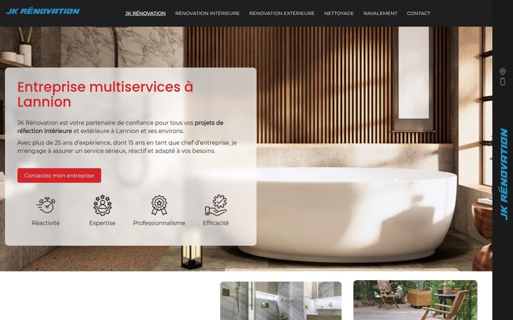 Screenshot of jkrenovation.fr