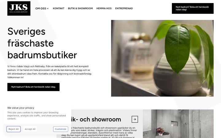 Screenshot of jksgolv.se