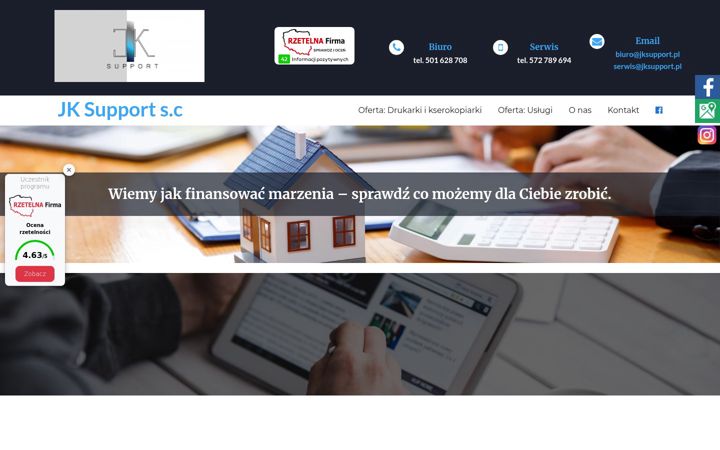 Screenshot of jksupport.pl