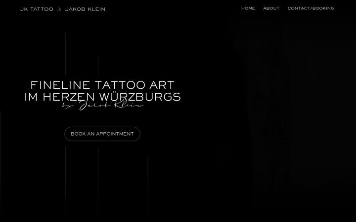 Screenshot of jktattoo.com