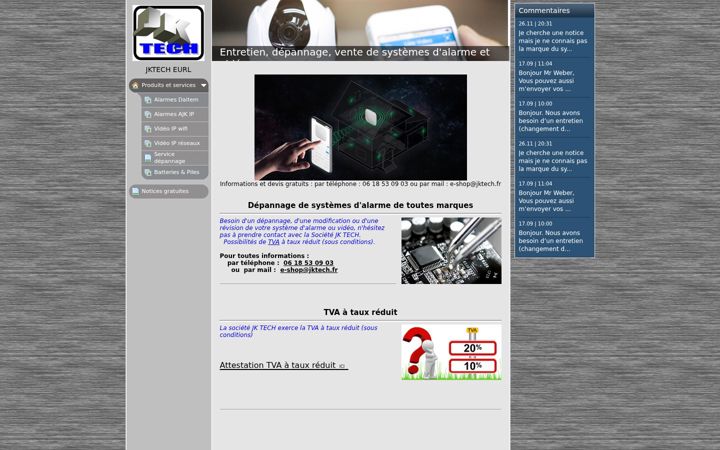 Screenshot of jktech.fr