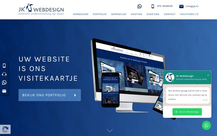 Screenshot of jkwebdesign.nl