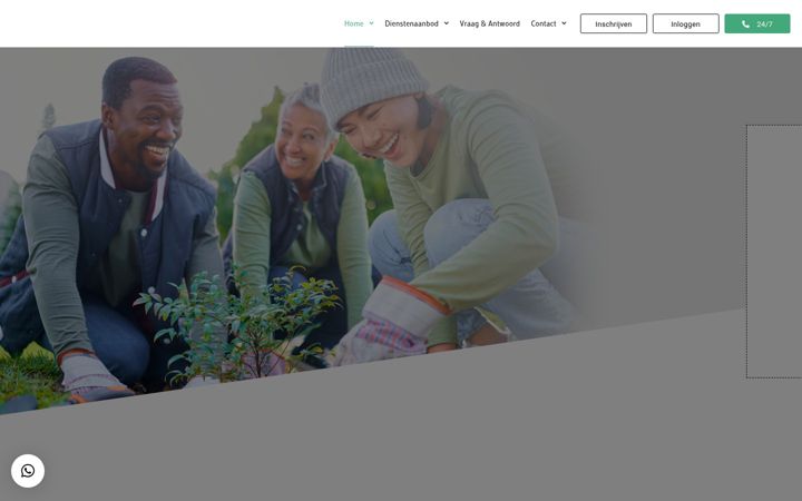 Screenshot of jkzorgkracht.nl