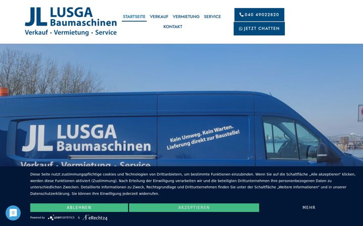 Screenshot of jl-baumaschinen.de