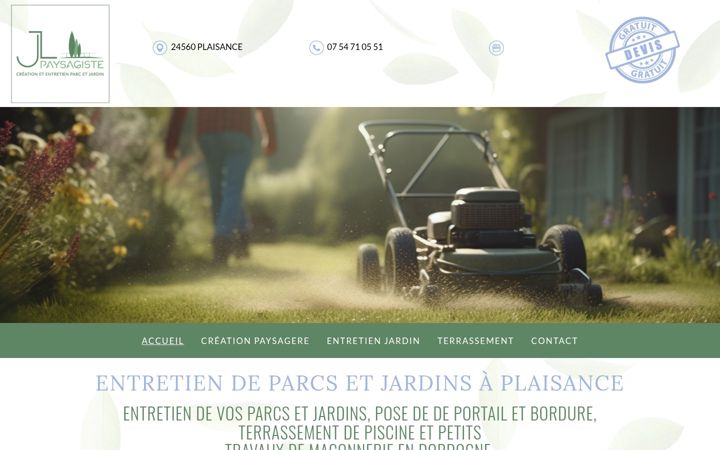 Screenshot of jl-paysagiste.fr