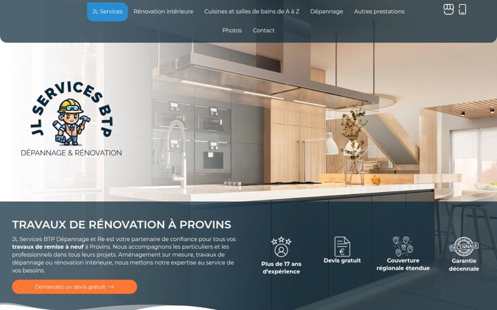 Screenshot of jl-service-renovation.fr