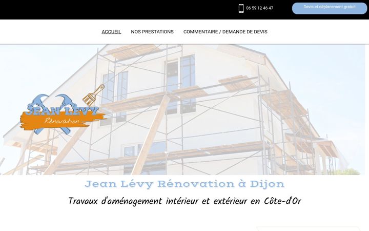 Screenshot of jl21-renovationcotedor.fr