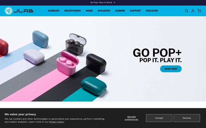 Screenshot of jlab.com