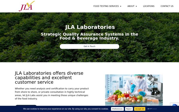Screenshot of jlalabs.com