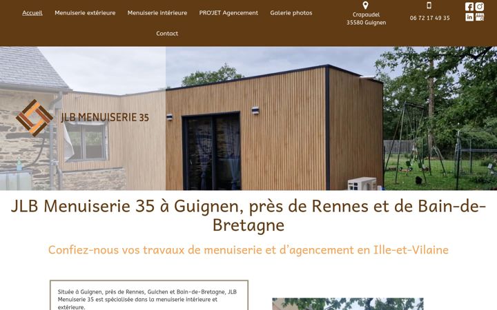 Screenshot of jlbmenuiserie35.fr