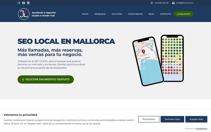 Screenshot of jlbravos.com