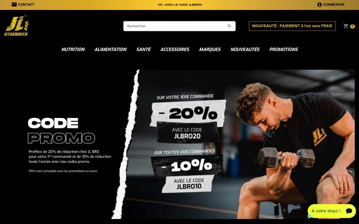Screenshot of jlbronutrition.com