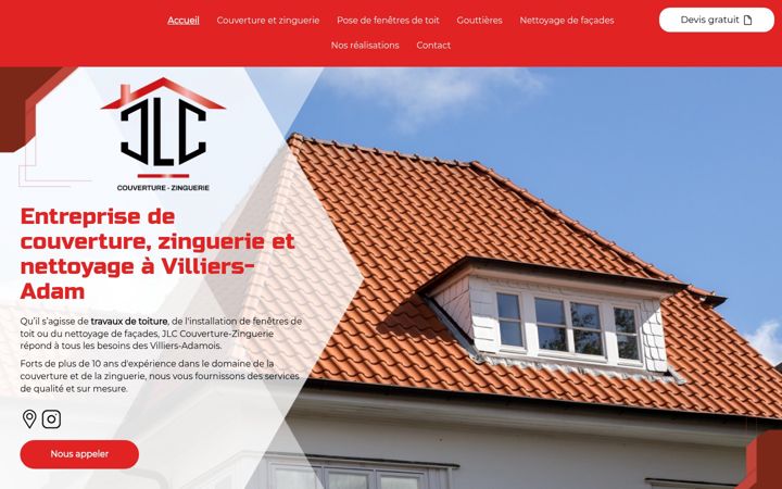 Screenshot of jlccouverture-zinguerie.fr