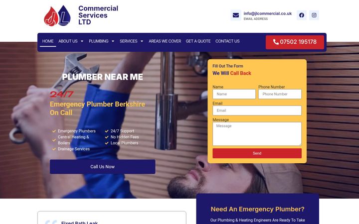 Screenshot of jlcommercial.co.uk
