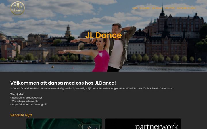 Screenshot of jldance.se