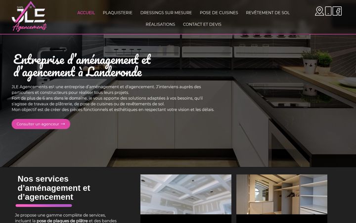 Screenshot of jle-agencements.fr