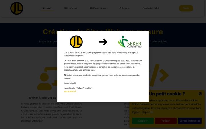 Screenshot of jlevatic.fr