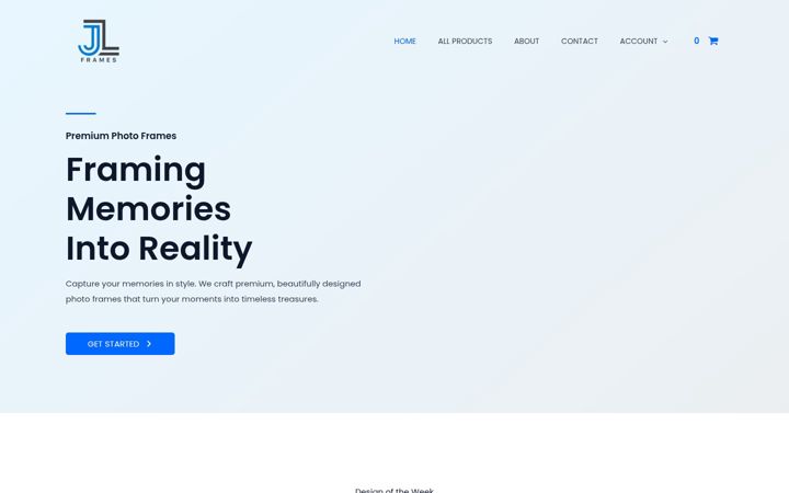 Screenshot of jlframes.com