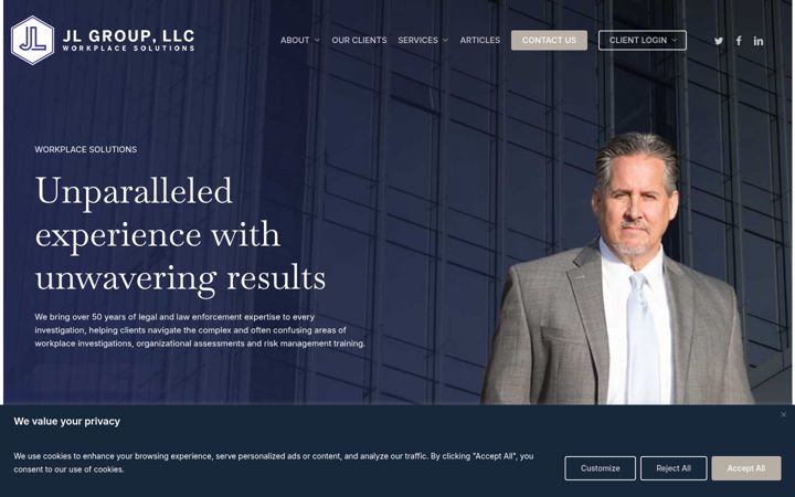 Screenshot of jlgroup.net