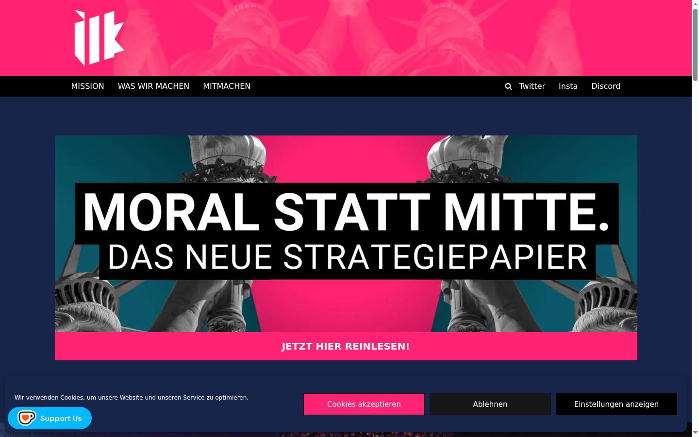 Screenshot tal-banner tal-kunsens muri qabel kwalunkwe interazzjoni