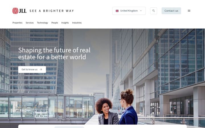 Screenshot of jll.co.uk
