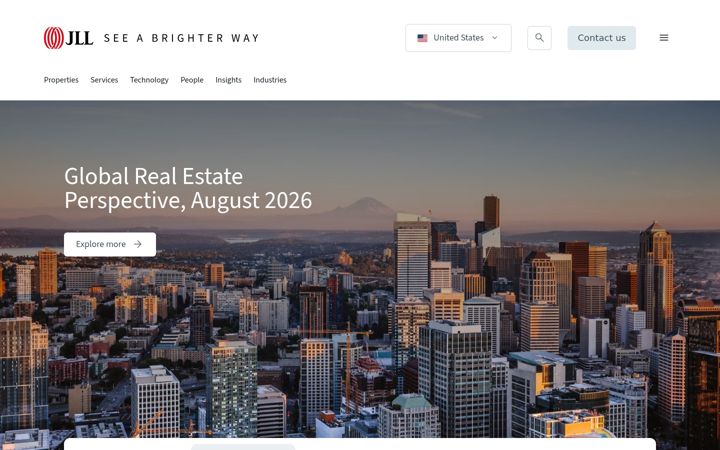 Screenshot of jll.com
