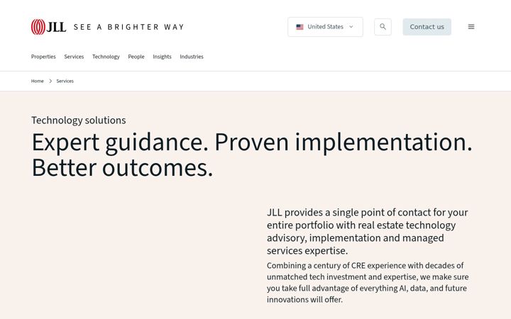 Screenshot of jllt.com