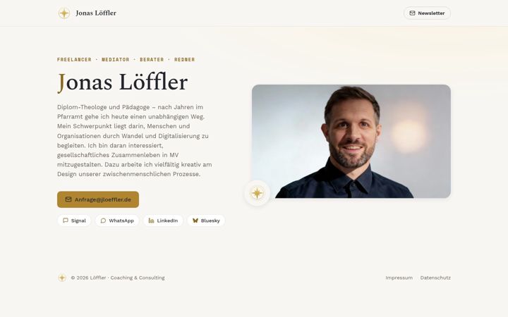 Screenshot of jloeffler.de