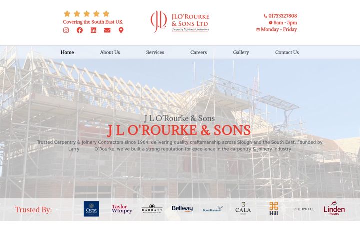 Screenshot of jlorourke.co.uk