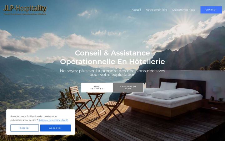 Screenshot of jlp-hospitality.fr