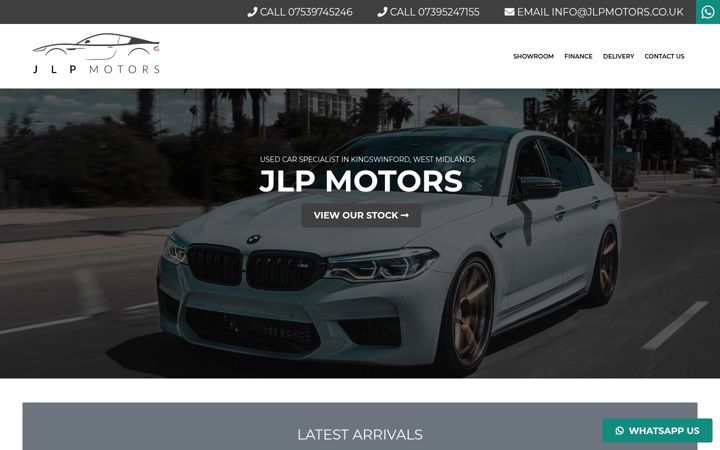 Screenshot of jlpmotors.co.uk