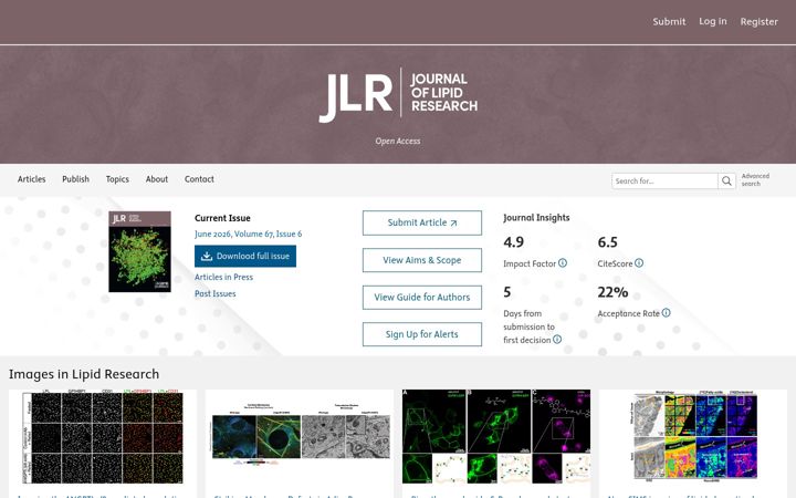 Screenshot of jlr.org