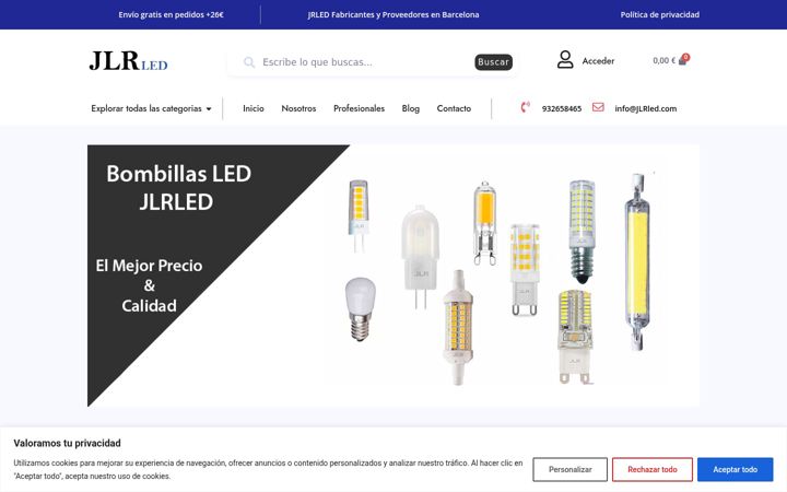 Screenshot of jlrled.com