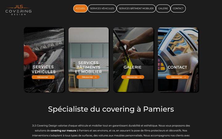 Screenshot of jls-covering.fr
