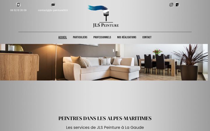 Screenshot of jls-peinture06.fr