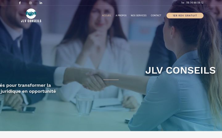 Screenshot of jlvconseils.fr