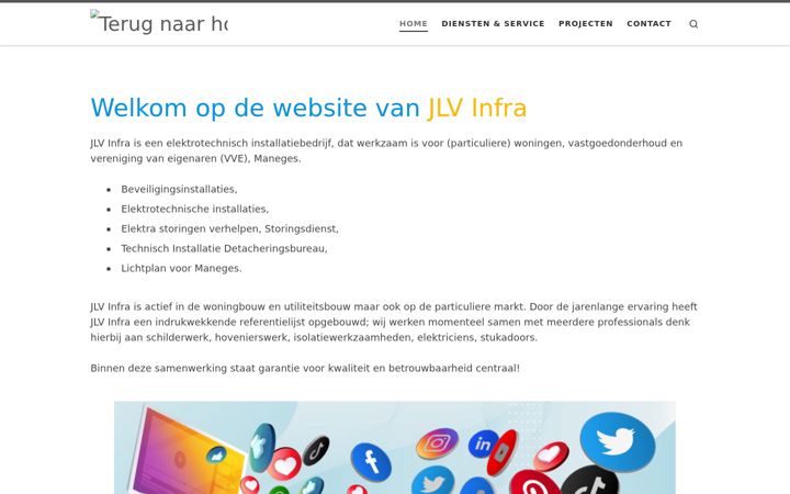 Screenshot of jlvinfra.nl