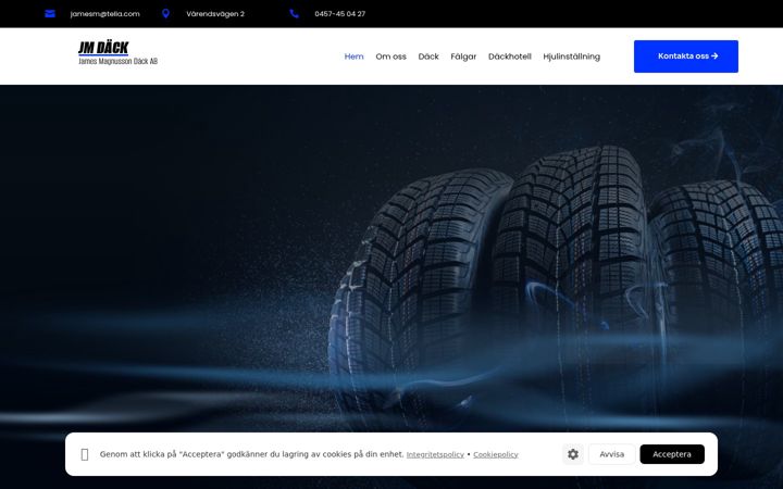 Screenshot of jm-dack.se
