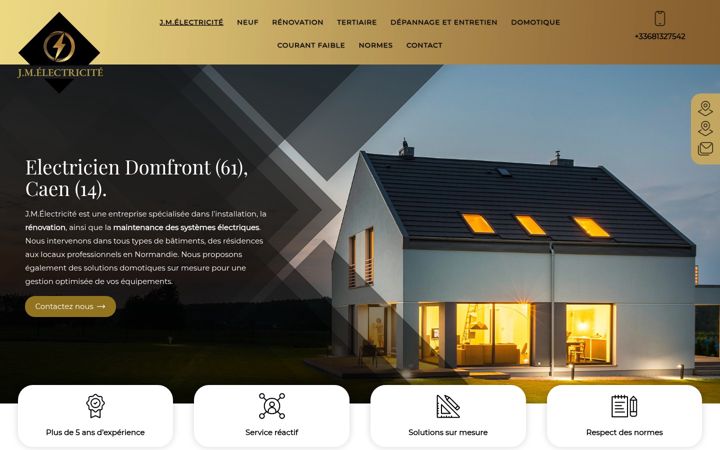 Screenshot of jm-electricite.fr