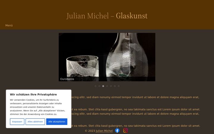 Screenshot of jm-glassart.de