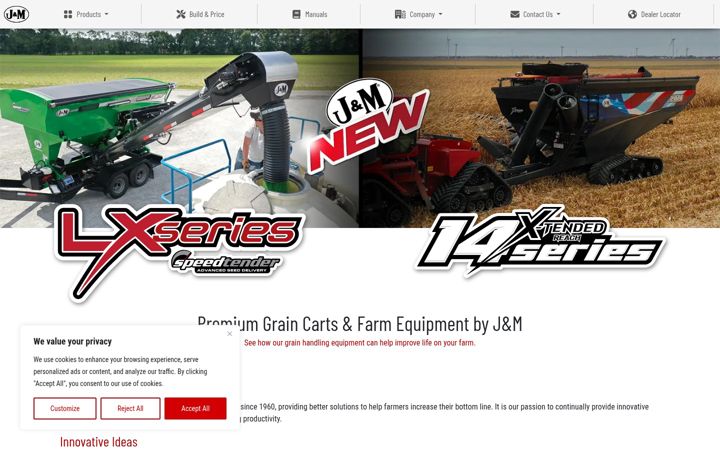 Screenshot of jm-inc.com