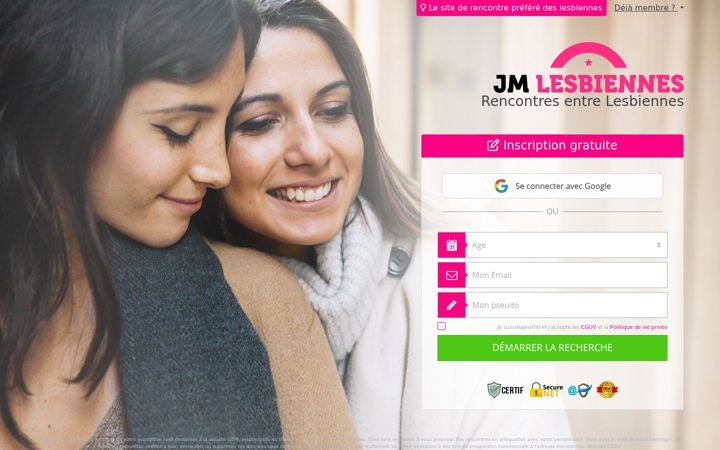 Screenshot of jm-lesbiennes.com