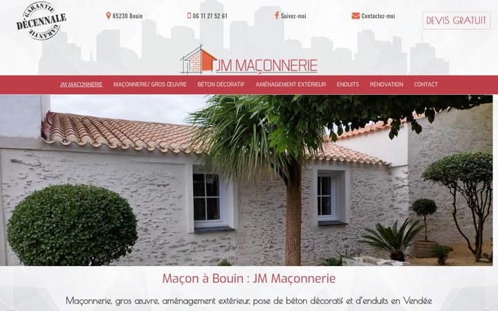 Screenshot of jm-maconnerie.fr