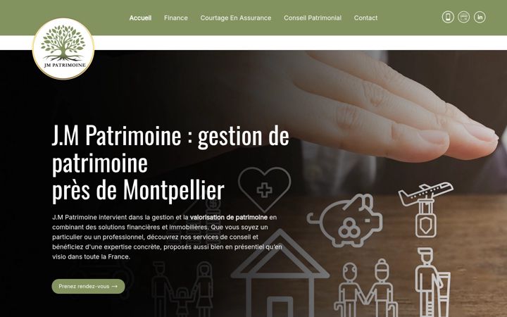 Screenshot of jm-patrimoine.fr