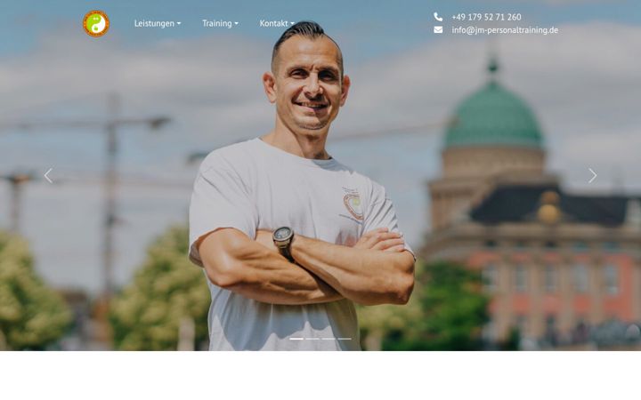 Screenshot of jm-personaltraining.de