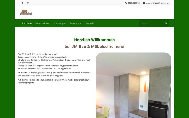 Screenshot of jm-schreinerei.de
