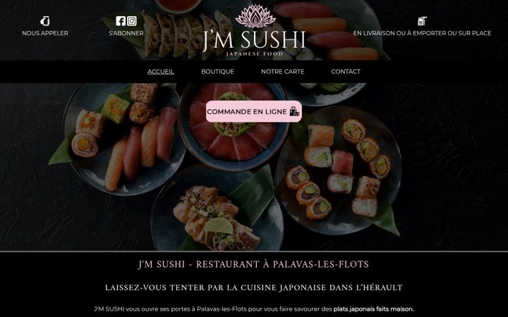 Screenshot of jm-sushi.fr