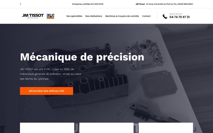 Screenshot of jm-tissot.fr