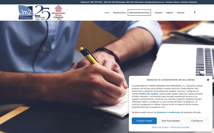 Screenshot of jm2asesores.es